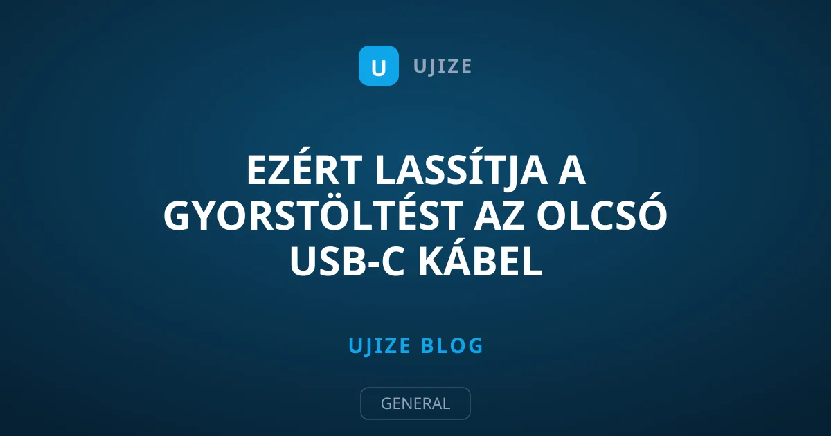 Ezért lassítja a gyorstöltést az olcsó USB-C kábel